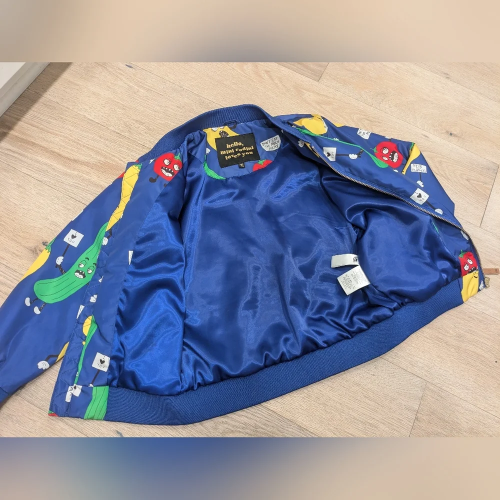 Mini Rodini veggie baseball jacket 128/134 - Picture 3 of 7